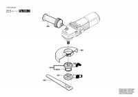 Bosch 3 603 C99 600 Pws 7-115 Angle Grinder 230 V / Eu Spare Parts